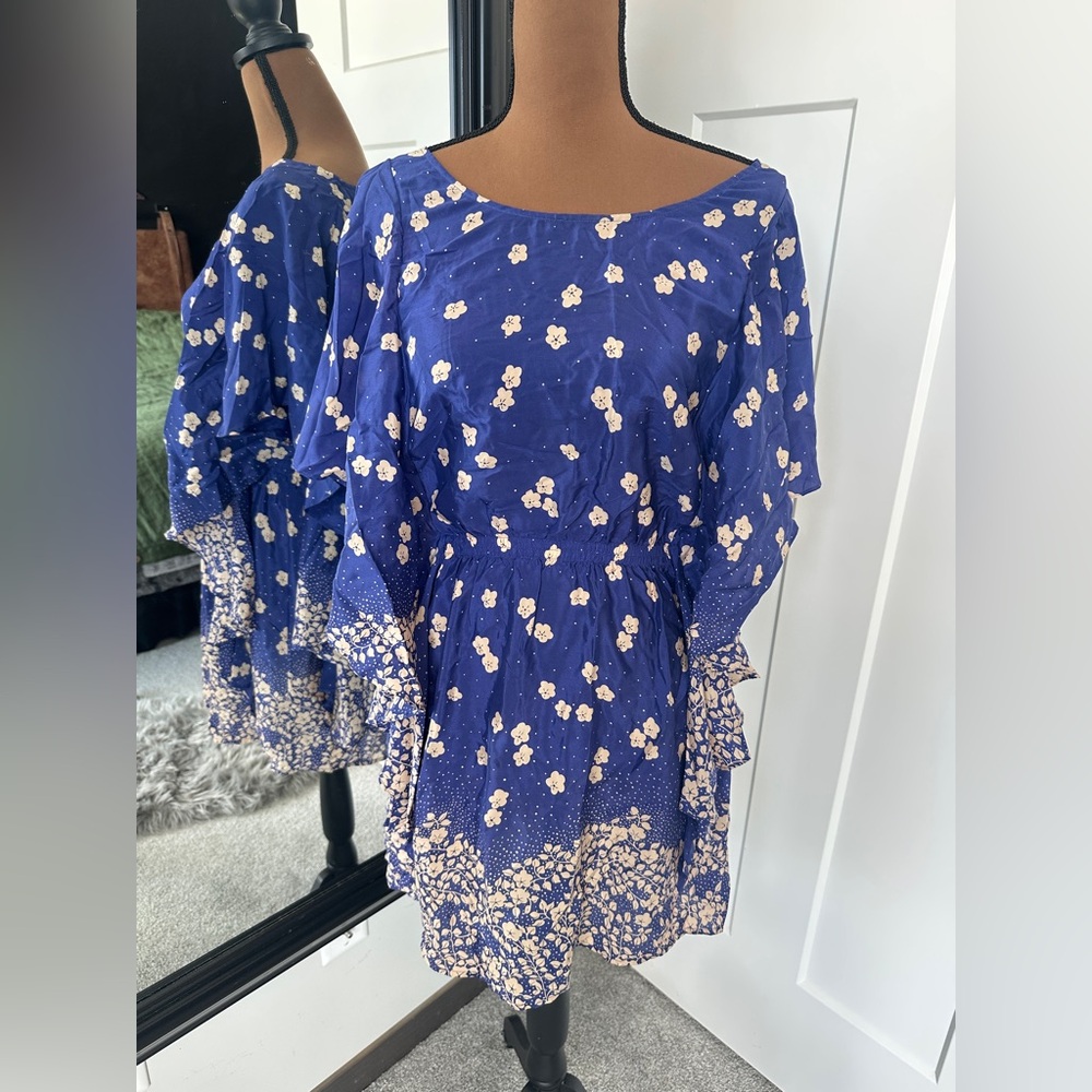 Paul & Joe Sister 100% Silk Floral Mini Dress • Size 38 (US 6) -C